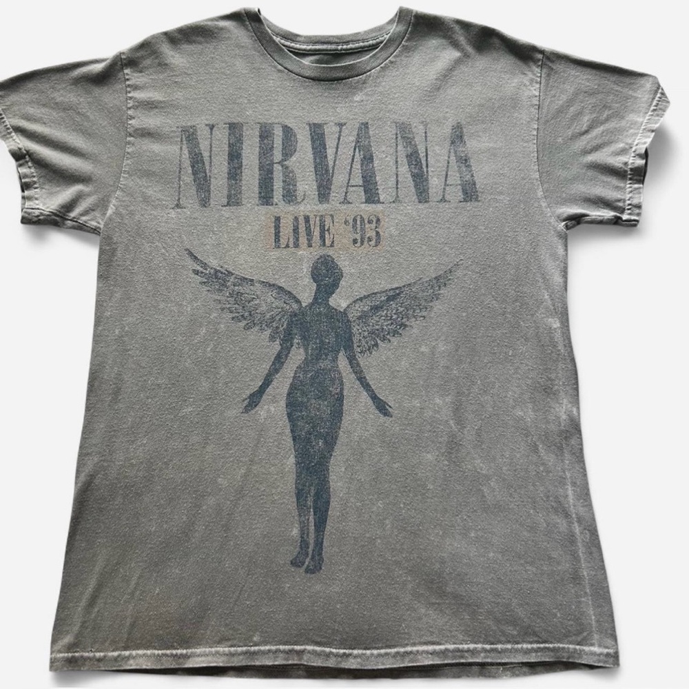 NIRVANA Gray Graphic T-Shirt